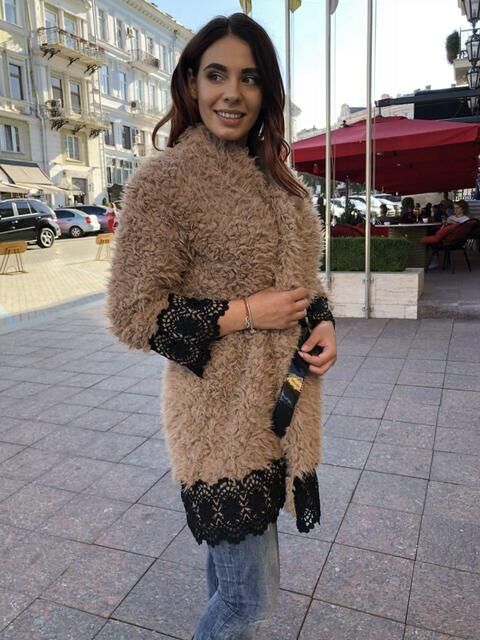 Женская шубка Кружево 3868