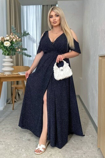 Длинное платье Горошек 05888,44