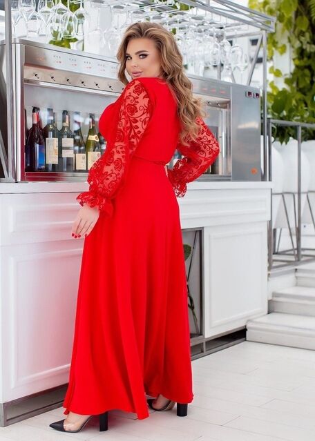 Длинное нарядное платье 05568,18, фото 5