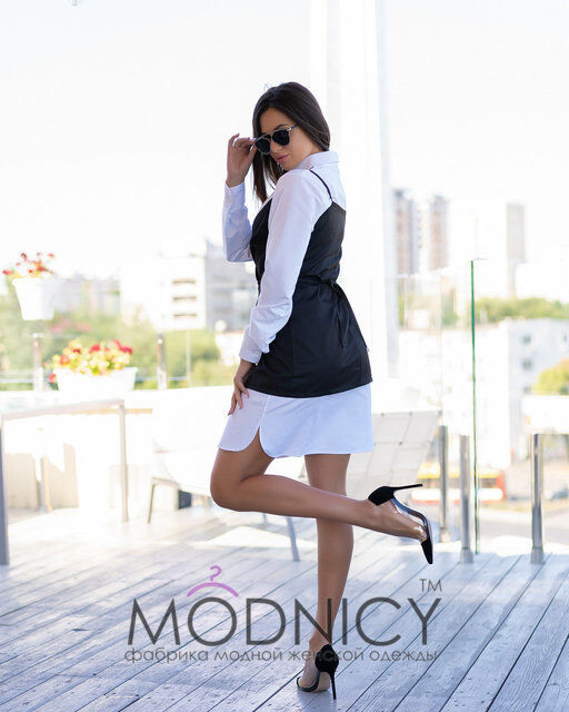 Жилетка Бретели Полоска Modnicy 5005 , фото 5