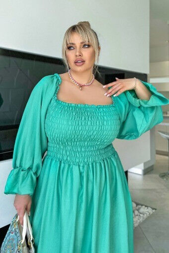 Платье Резиночки Лён МИНИ  5928,51